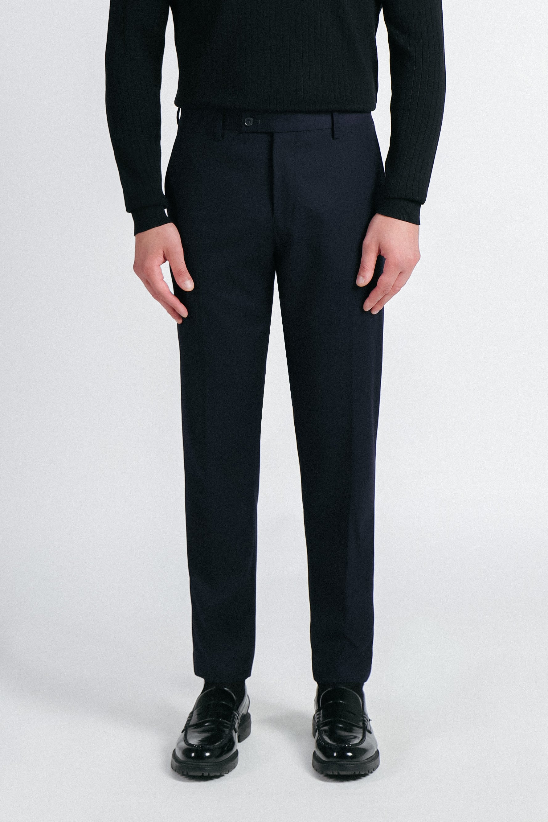 PANTALONE DA ABITO SLIM FIT BLEU