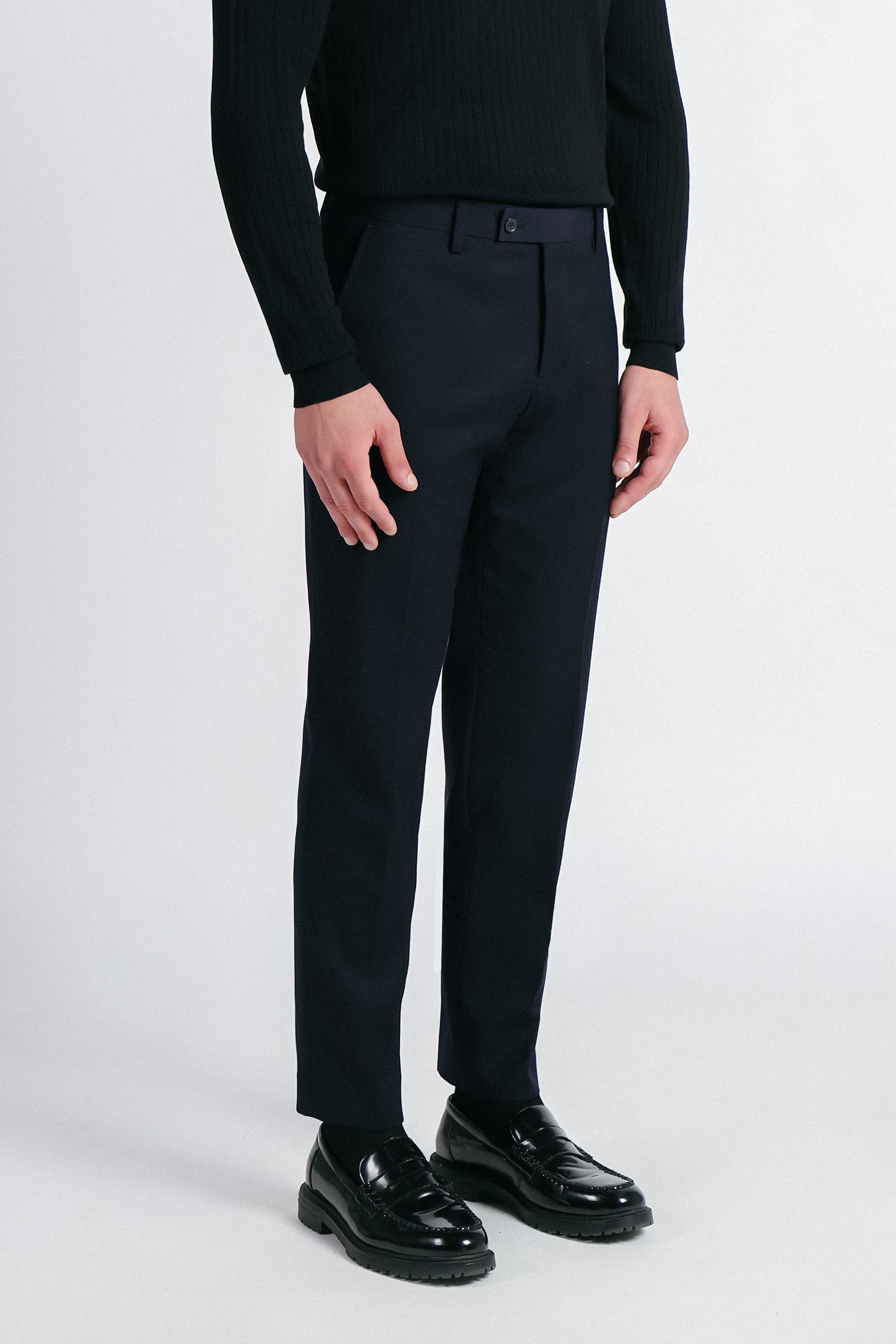 PANTALONE DA ABITO SLIM FIT BLEU