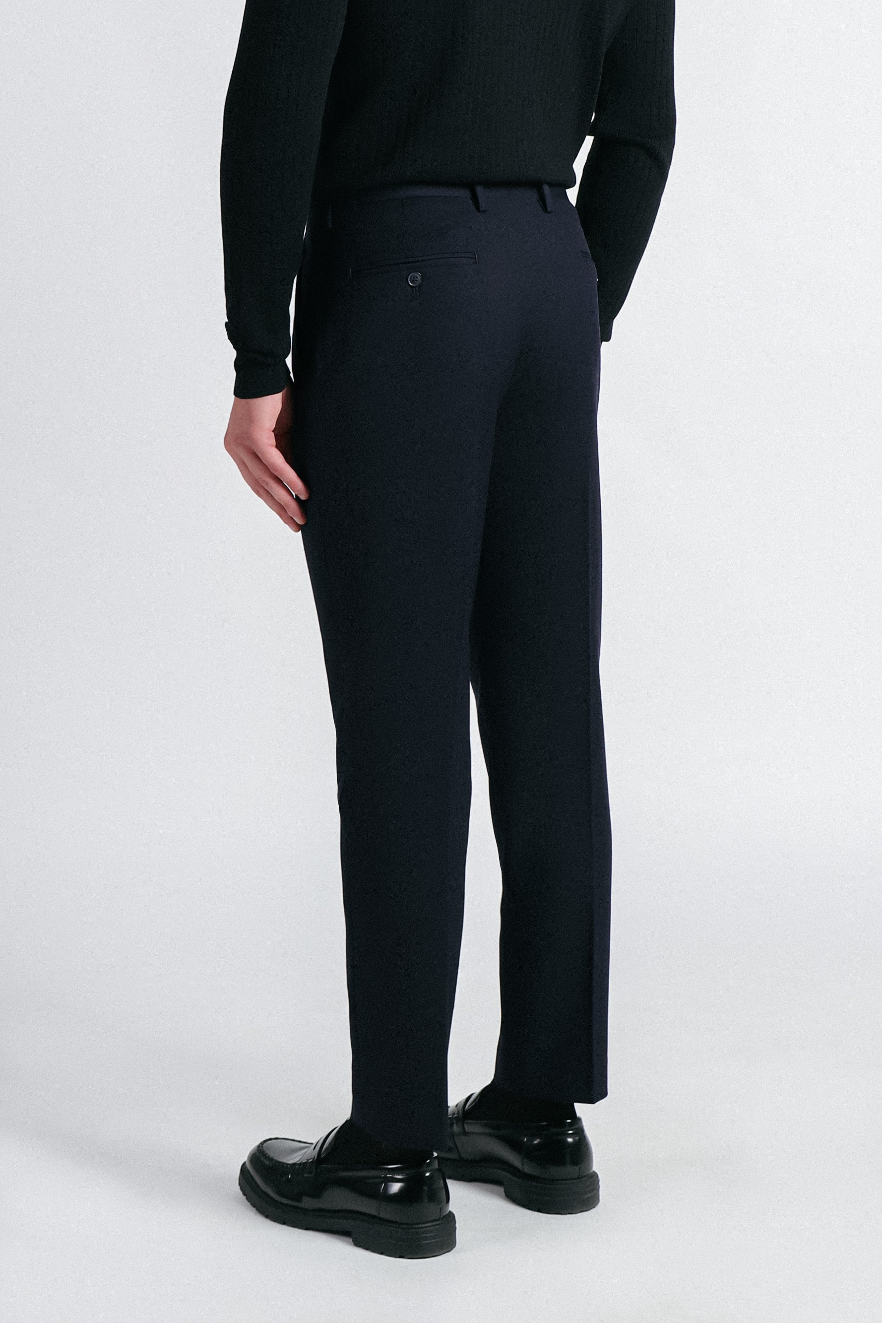 PANTALONE DA ABITO SLIM FIT BLEU
