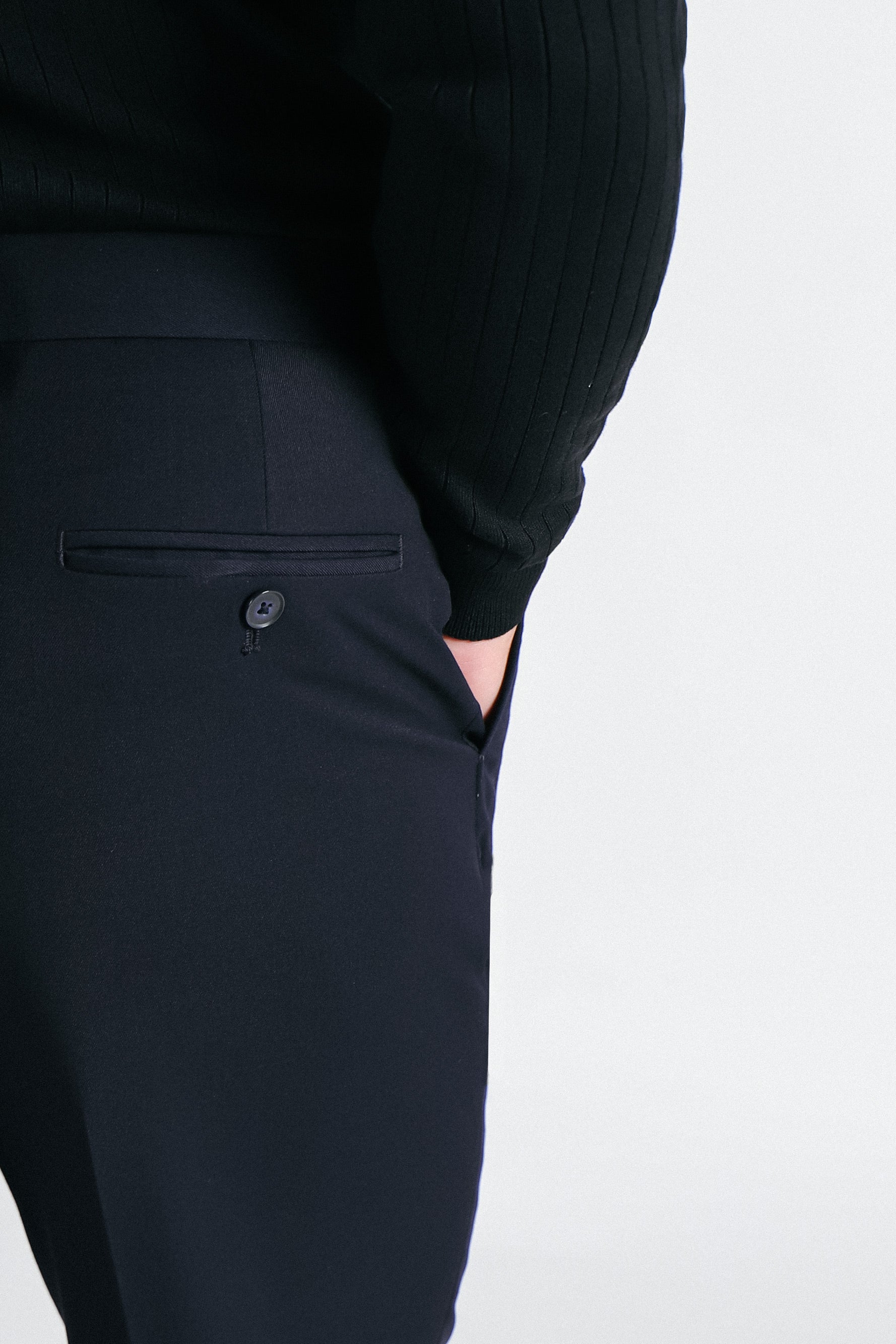 PANTALONE DA ABITO SLIM FIT BLEU