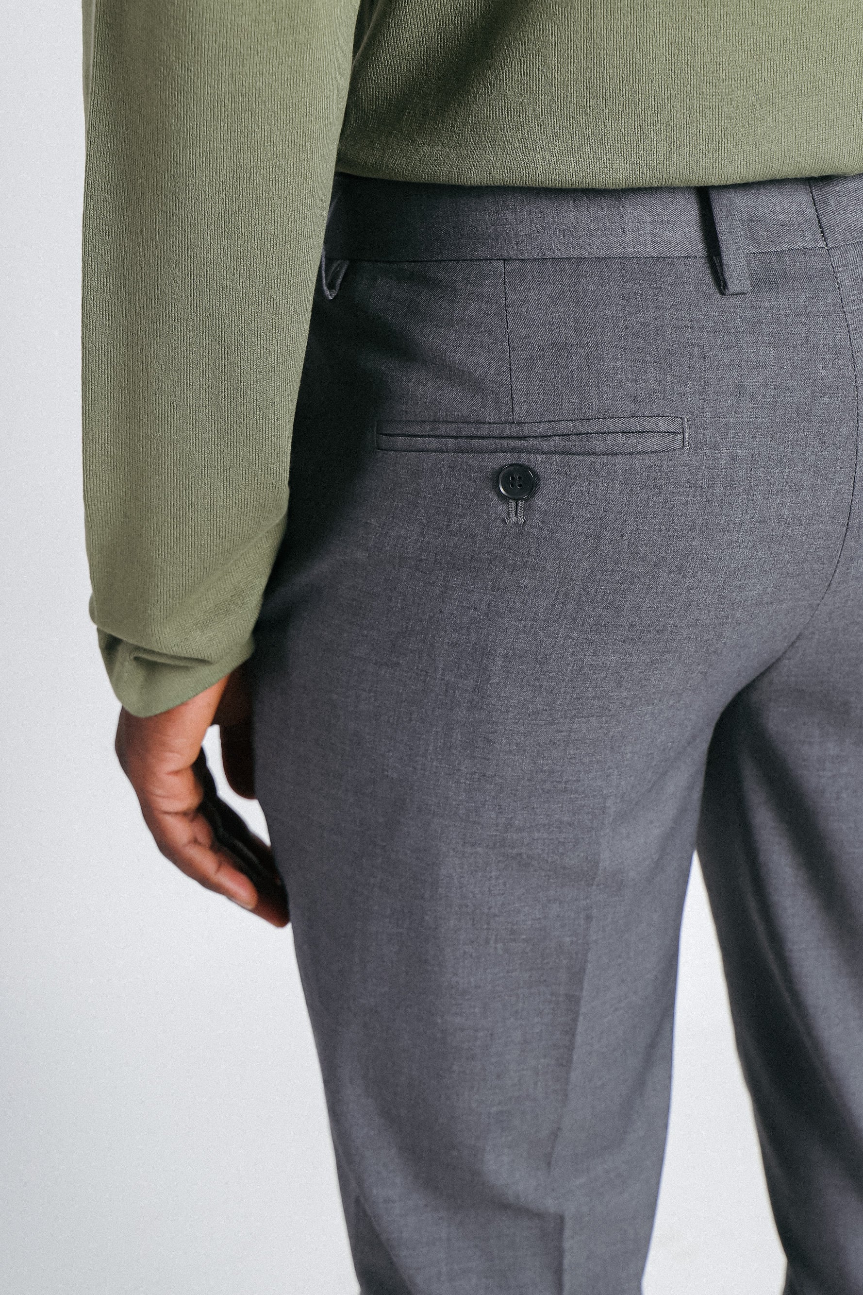 PANTALONE DA ABITO SLIM FIT M GRIGIO ANTRACITE