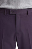 Dettaglio del pantalone da abito uomo color vinaccia