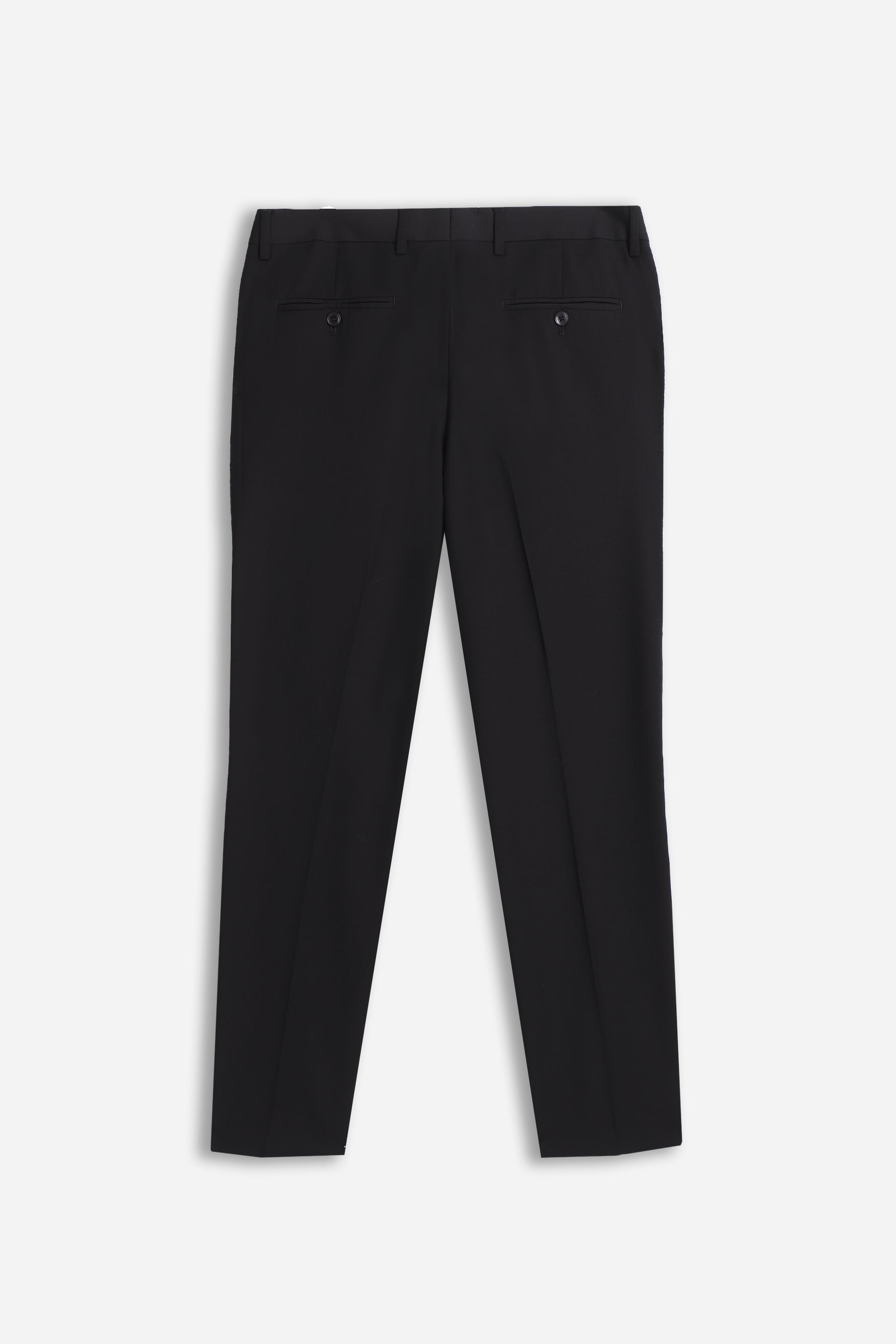 PANTALONI CLASSICI CON BORDINO IN RASO NERO