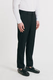 PANTALONI CLASSICI CON BORDINO IN RASO NERO - Sonnybono