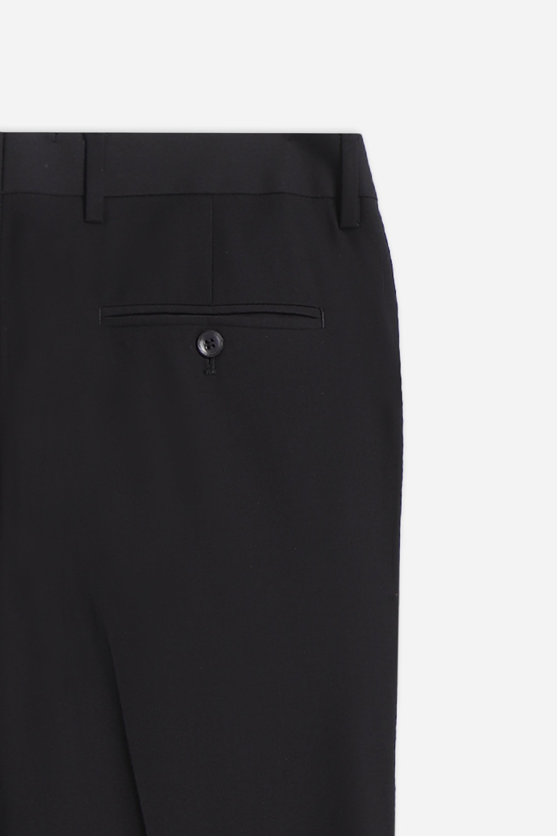 PANTALONI CLASSICI CON BORDINO IN RASO NERO