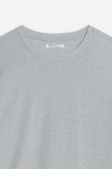 T-SHIRT GIROCOLLO SLUB GRIGIO - Sonnybono