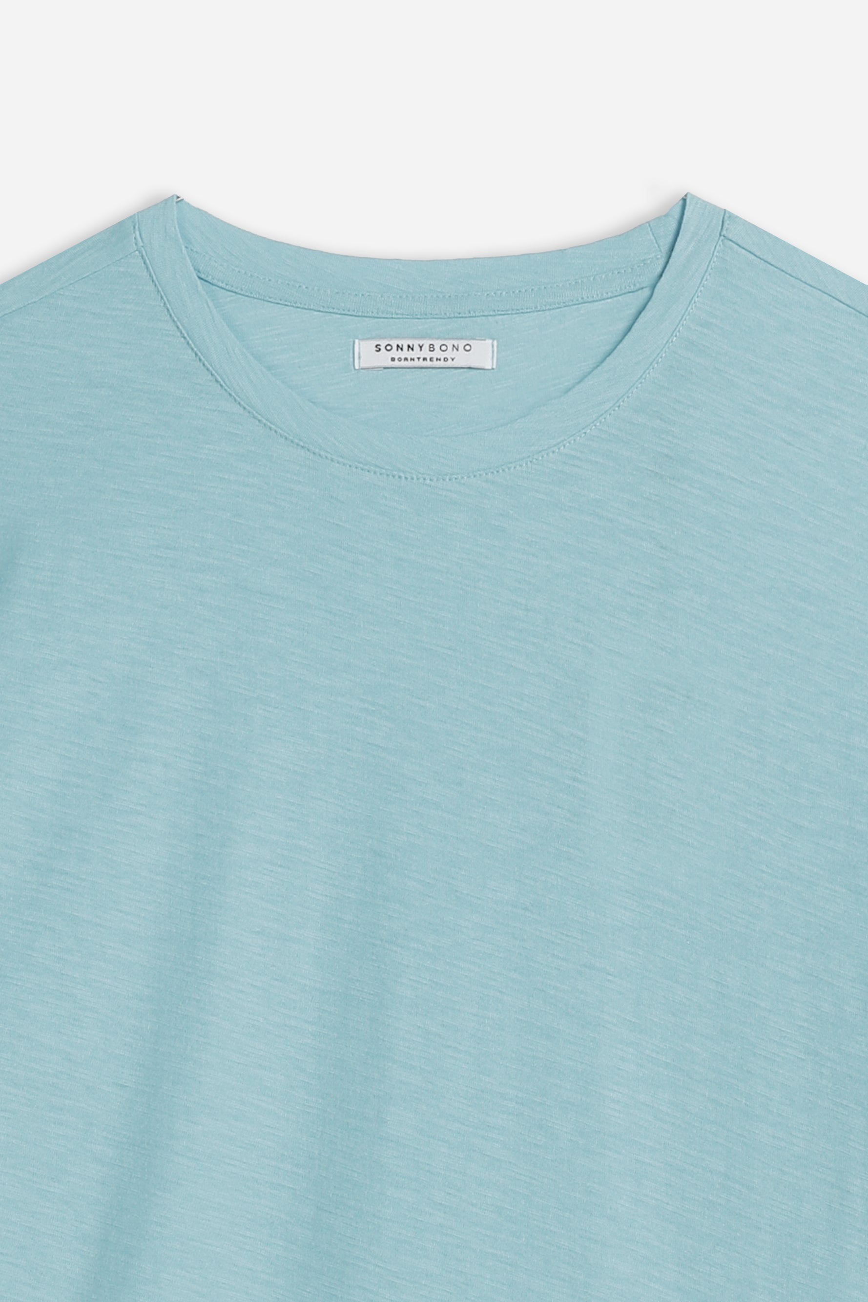 T-SHIRT GIROCOLLO SLUB POLVERE - Sonnybono