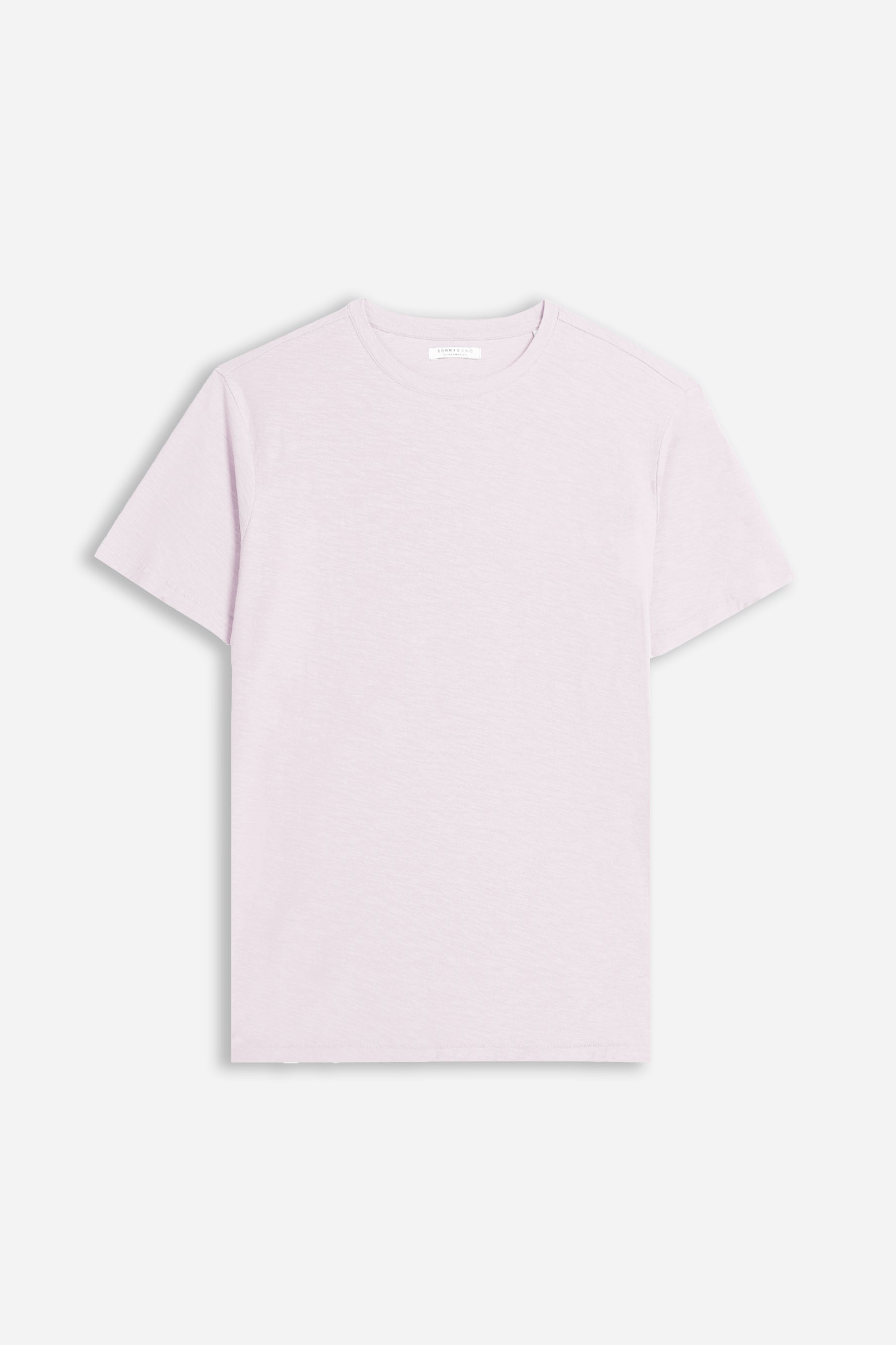 T-SHIRT GIROCOLLO SLUB ROSA - Sonnybono