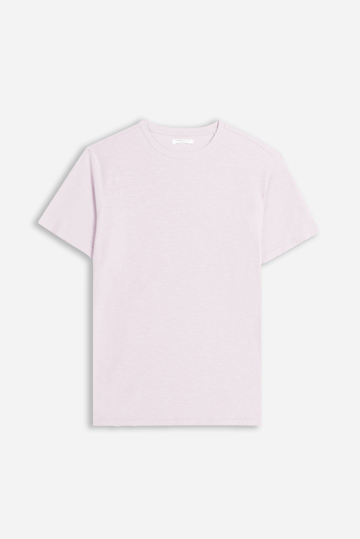 T-SHIRT GIROCOLLO SLUB ROSA - Sonnybono