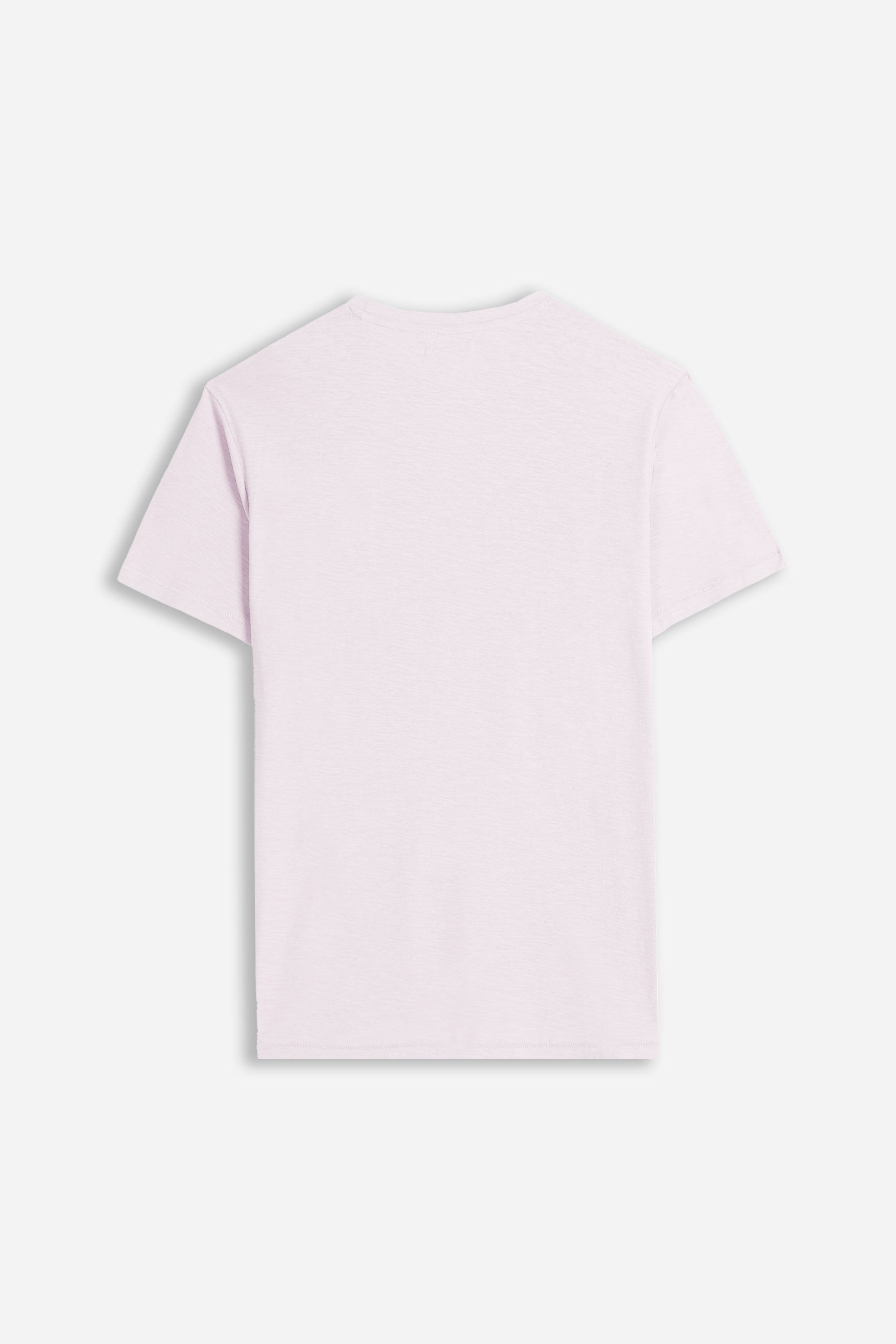 T-SHIRT GIROCOLLO SLUB ROSA - Sonnybono