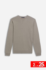MAGLIA GIROCOLLO BASIC TORTORA