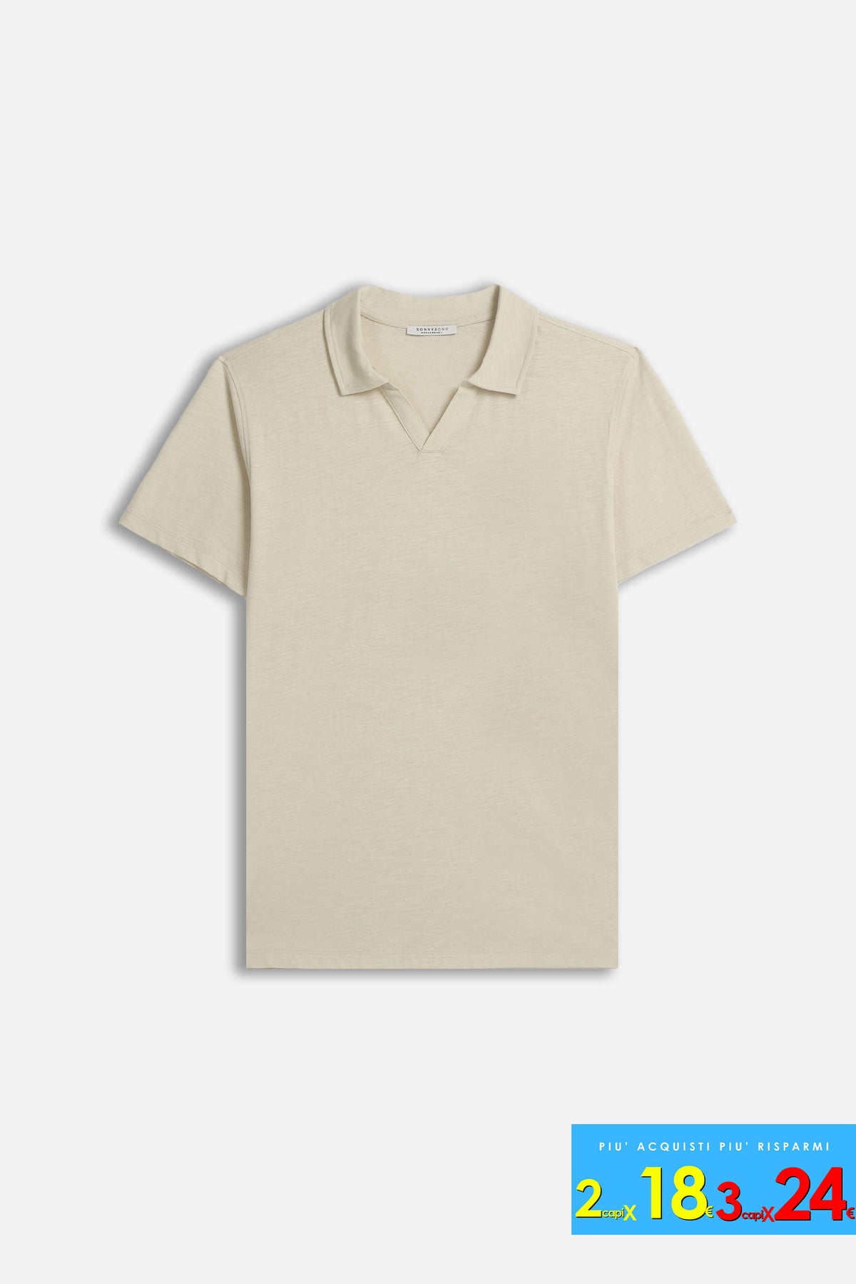 POLO SLUB CON COLLO DERBY TORTORA