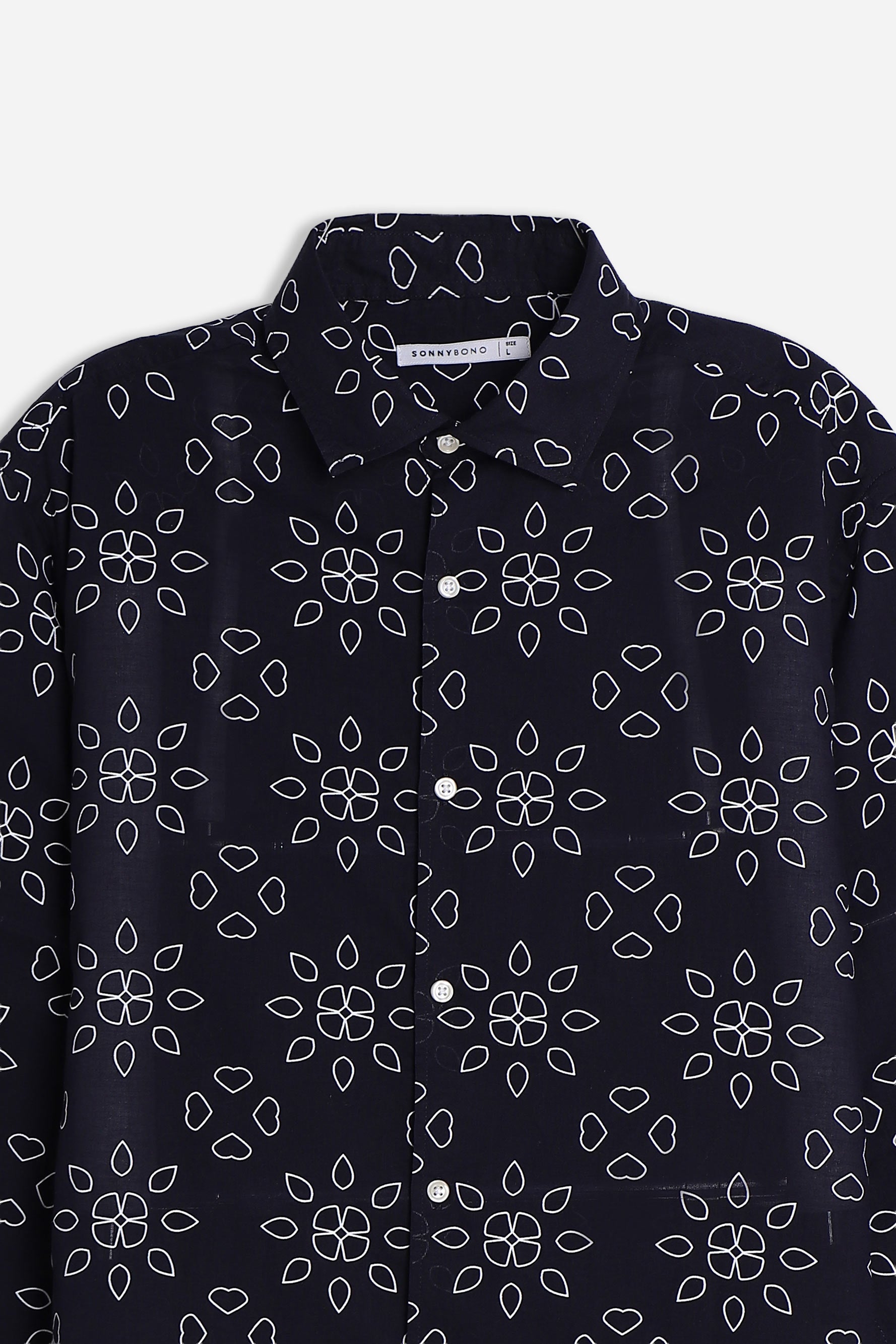 CAMICIA FANTASIA COLLO ITALIANO BLU