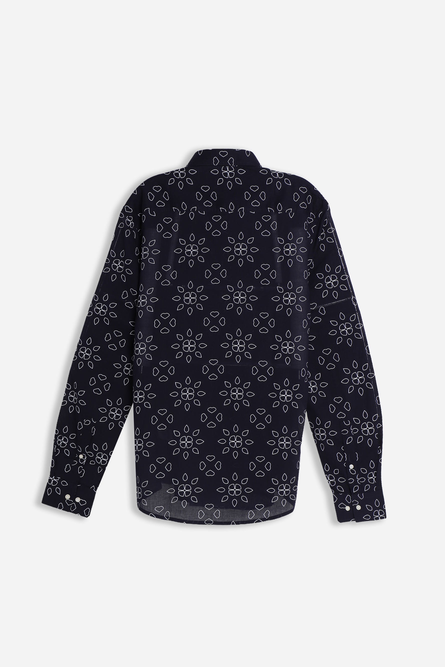 CAMICIA FANTASIA COLLO ITALIANO BLU