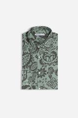 CAMICIA FANTASIA COLLO ITALIANO SALVIA