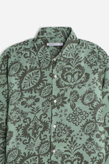 CAMICIA FANTASIA COLLO ITALIANO SALVIA