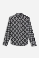 CAMICIA COREANA IN MUSSOLA F NERO