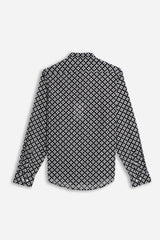 CAMICIA COREANA IN MUSSOLA F NERO