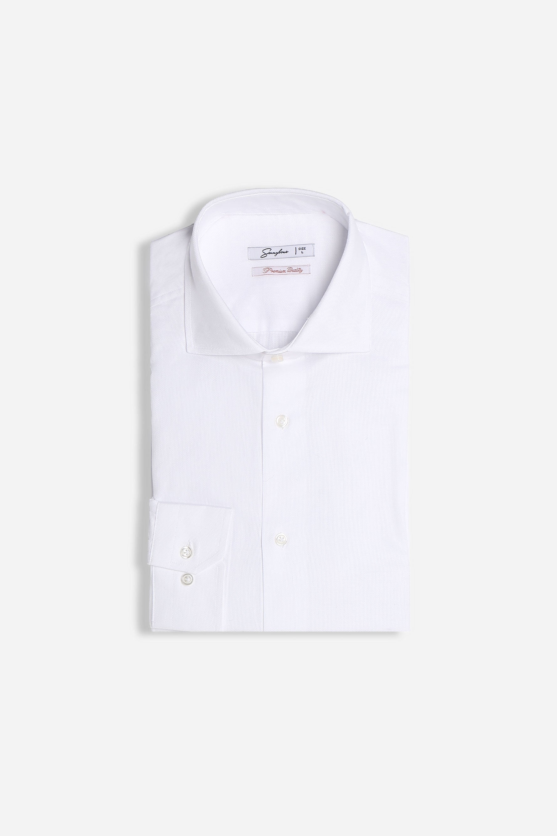 CAMICIA FIL A FIL COLLO FRANCESCE BIANCO