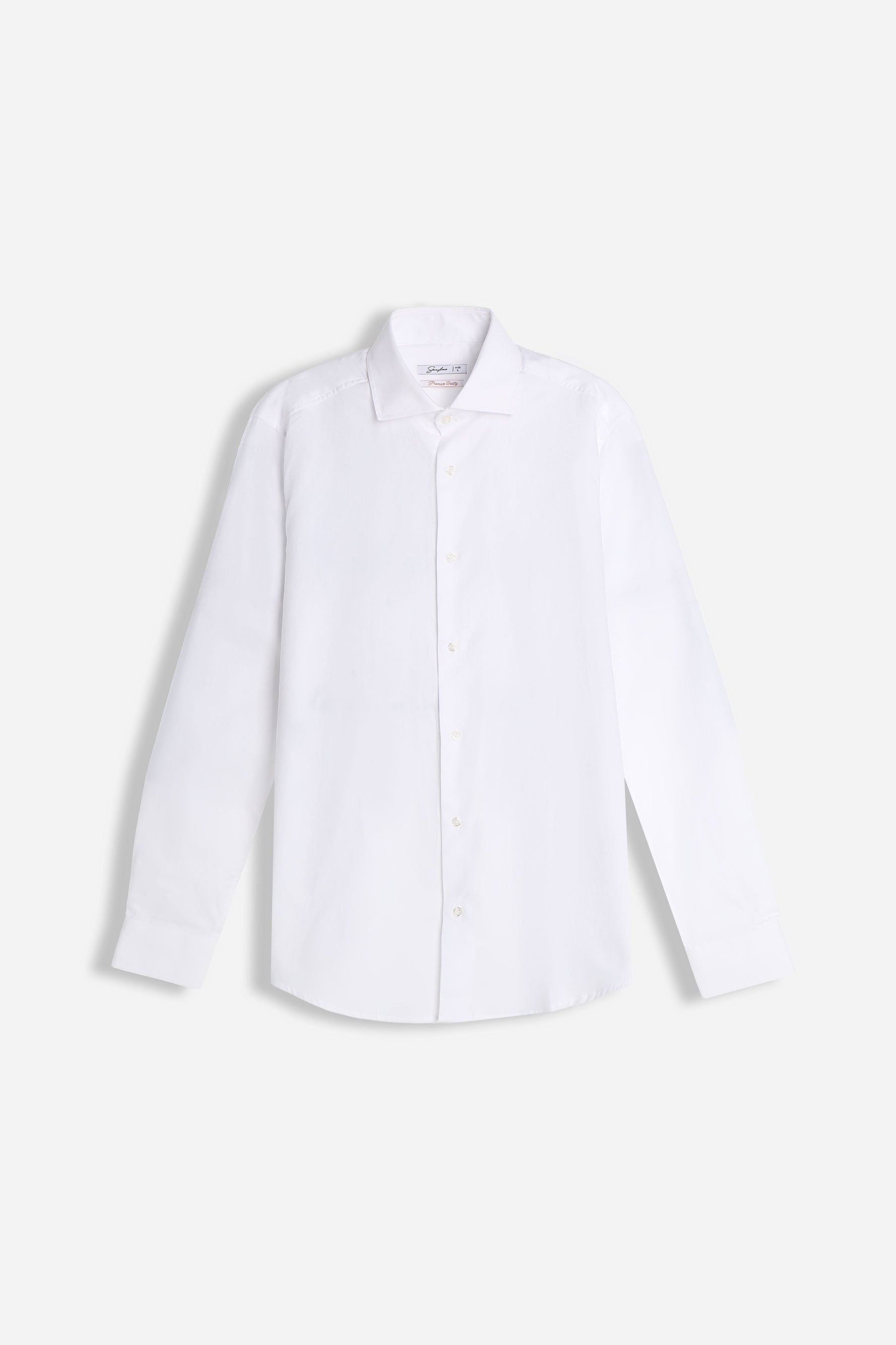 CAMICIA FIL A FIL COLLO FRANCESCE BIANCO