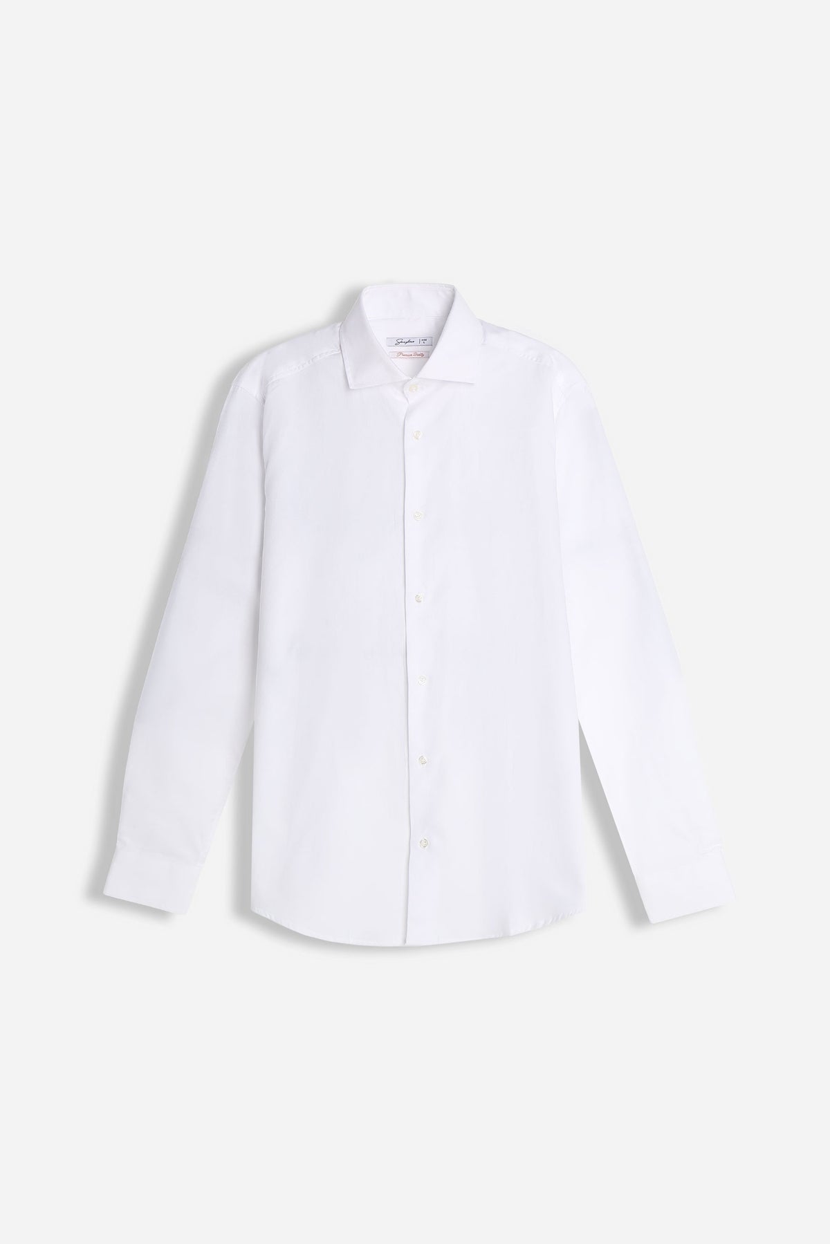 CAMICIA FIL A FIL COLLO FRANCESCE BIANCO