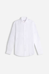 CAMICIA FIL A FIL COLLO FRANCESCE BIANCO