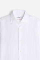 CAMICIA FIL A FIL COLLO FRANCESCE BIANCO