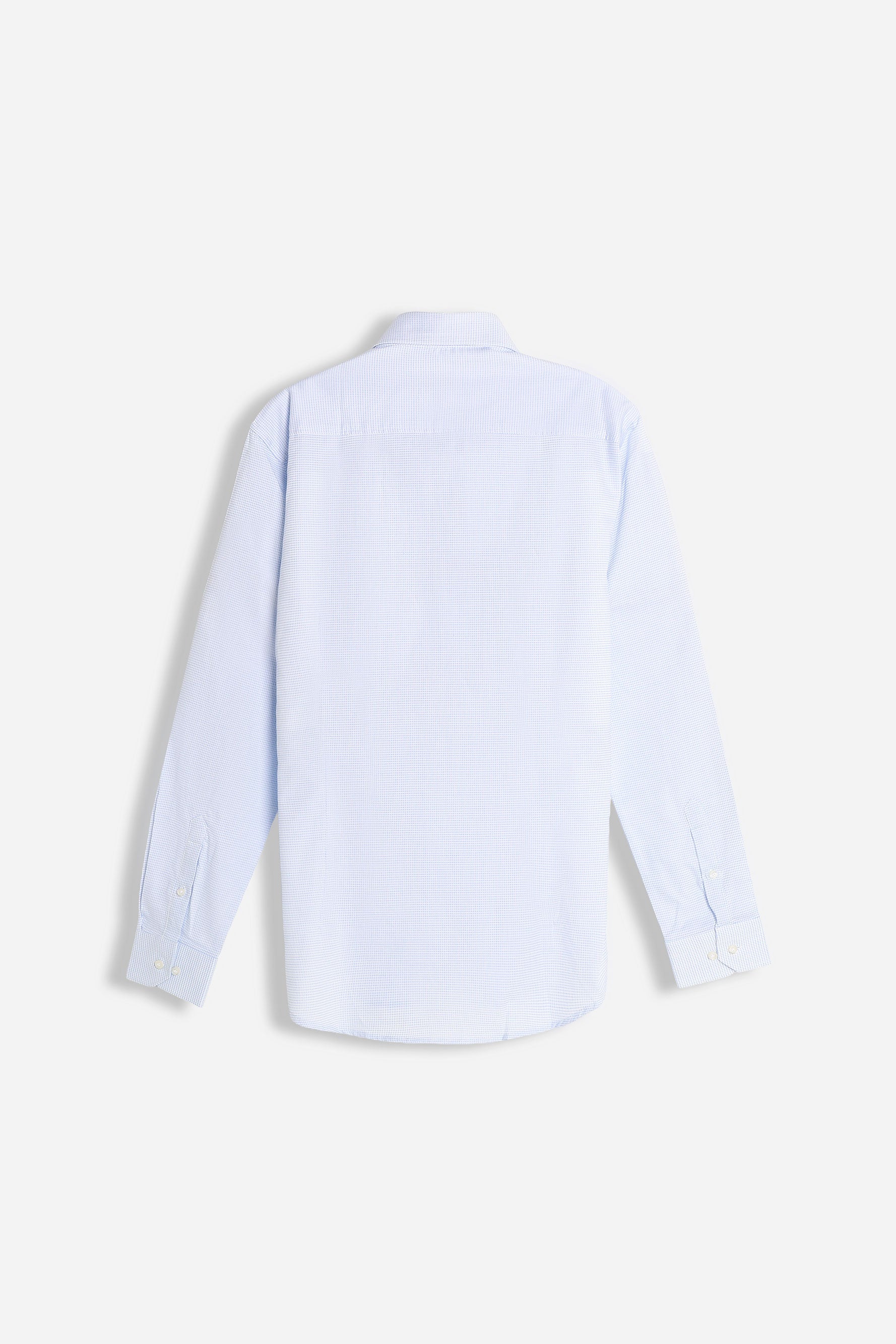 CAMICIA FIL A FIL COLLO FRANCESCE CELESTE