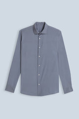 CAMICIA STRETCH A FANTASIA F GRIGIO