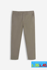 PANTALONE CHINO BASIC COTONE VERDE MILITARE