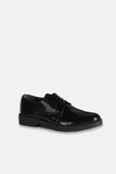 SCARPA STRINGATA DERBY LISCIO NERO - Sonnybono
