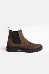 STIVALETTO CON ELASTICO TORTORA