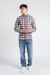 CAMICIA FANTASIA A QUADRI LEGGERA F BISCOTTO