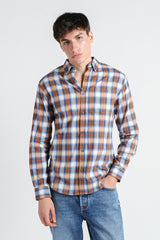 CAMICIA FANTASIA A QUADRI LEGGERA F BISCOTTO