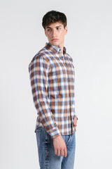 CAMICIA FANTASIA A QUADRI LEGGERA F BISCOTTO
