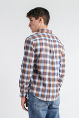 CAMICIA FANTASIA A QUADRI LEGGERA F BISCOTTO