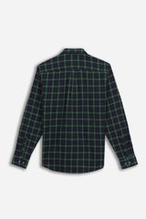 CAMICIA FANTASIA A QUADRI LEGGERA F VERDE