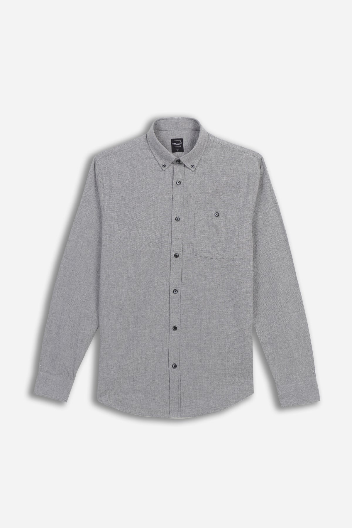 CAMICIA FANTASIA A QUADRI LEGGERA M GRIGIO