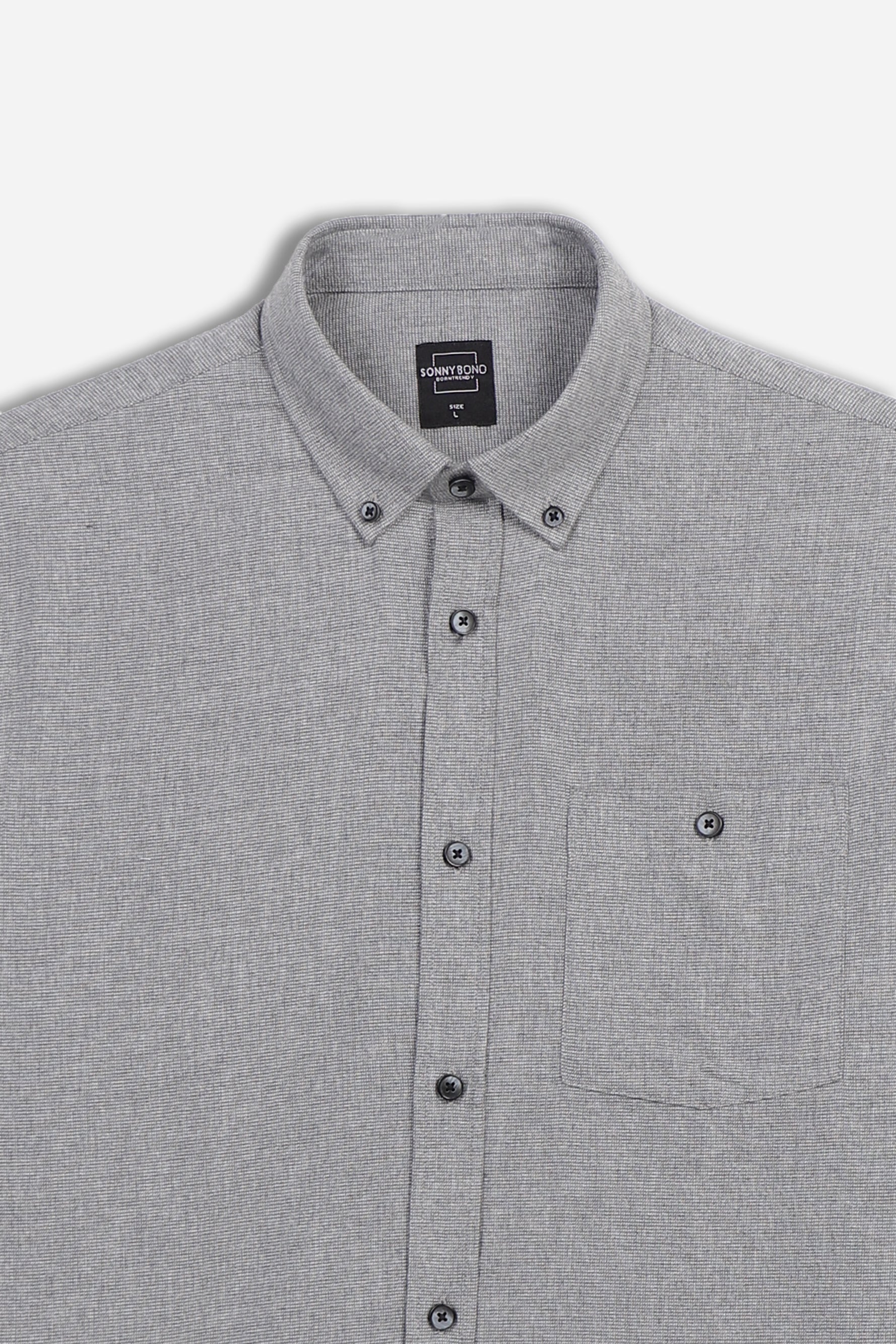 CAMICIA FANTASIA A QUADRI LEGGERA M GRIGIO