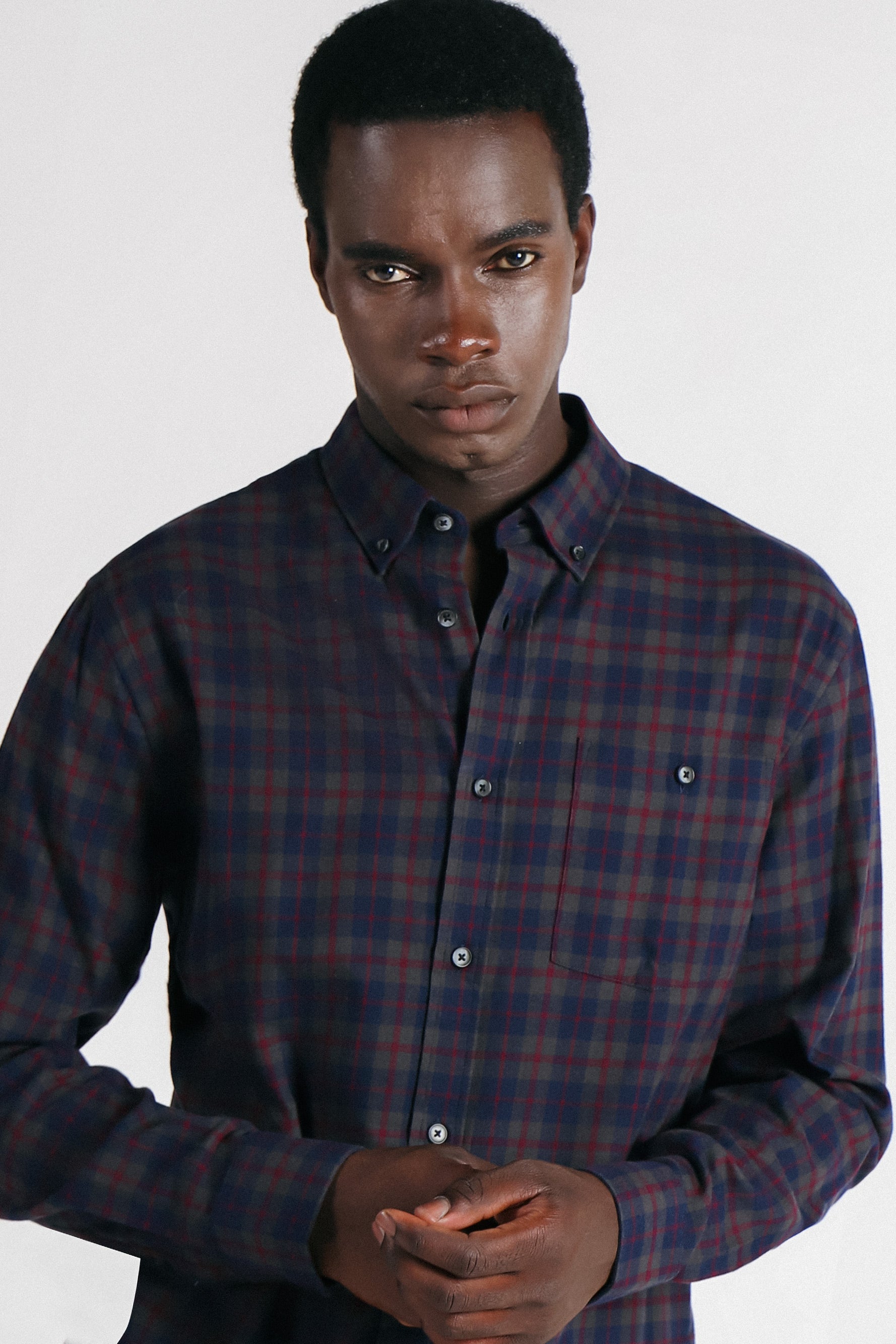 CAMICIA FANTASIA A QUADRI LEGGERA F VERDONE