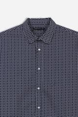 CAMICIA FANTASIA INDACO