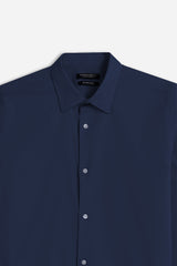 CAMICIA STRETCH BASIC BLEU