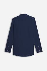 CAMICIA STRETCH BASIC BLEU