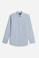 CAMICIA STRETCH BASIC AZZURRO