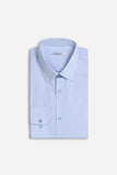 CAMICIA BASIC COLLO ITALIANO AZZURRO
