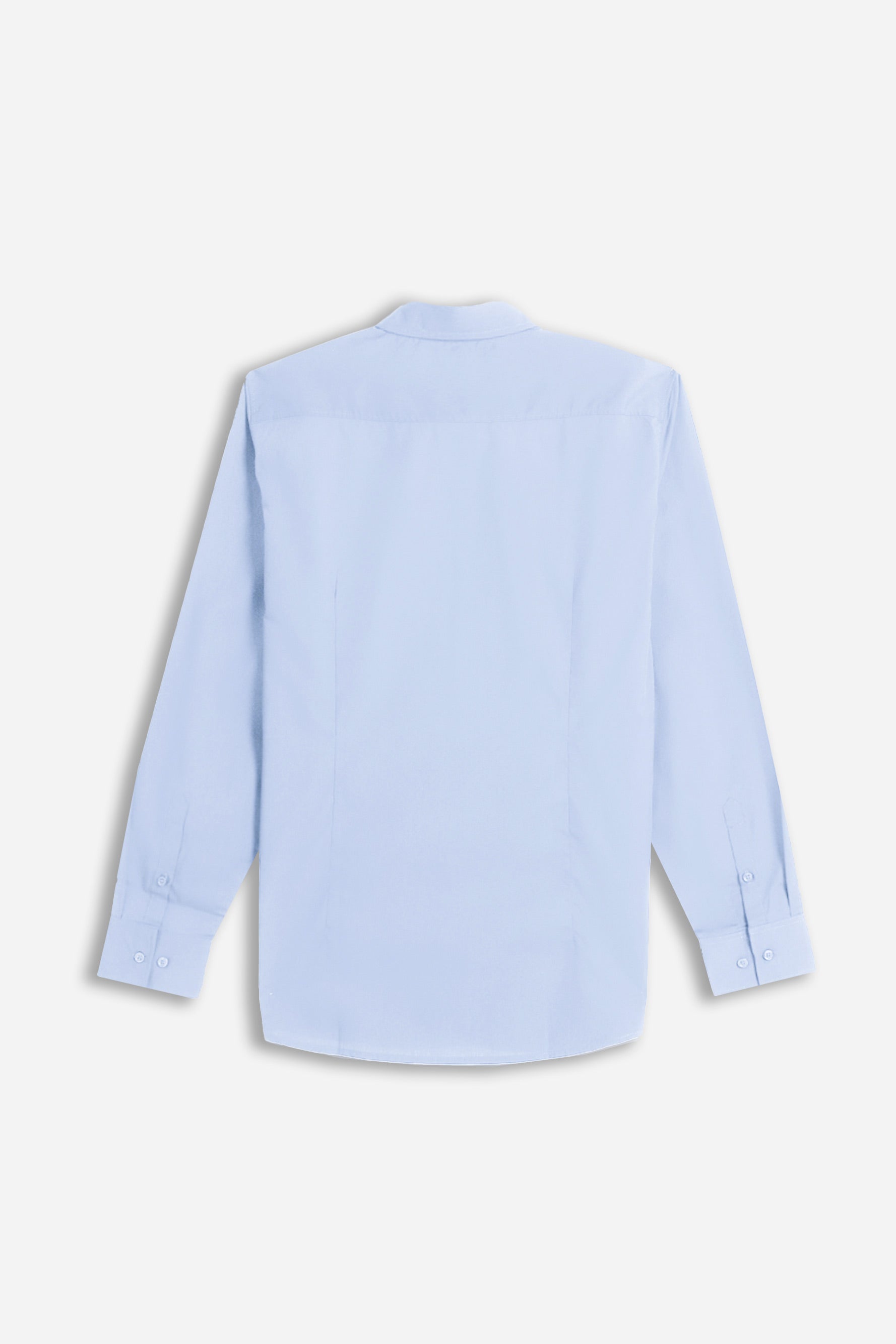 CAMICIA BASIC COLLO ITALIANO AZZURRO