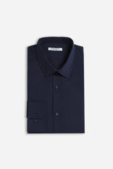 CAMICIA BASIC COLLO ITALIANO BLEU