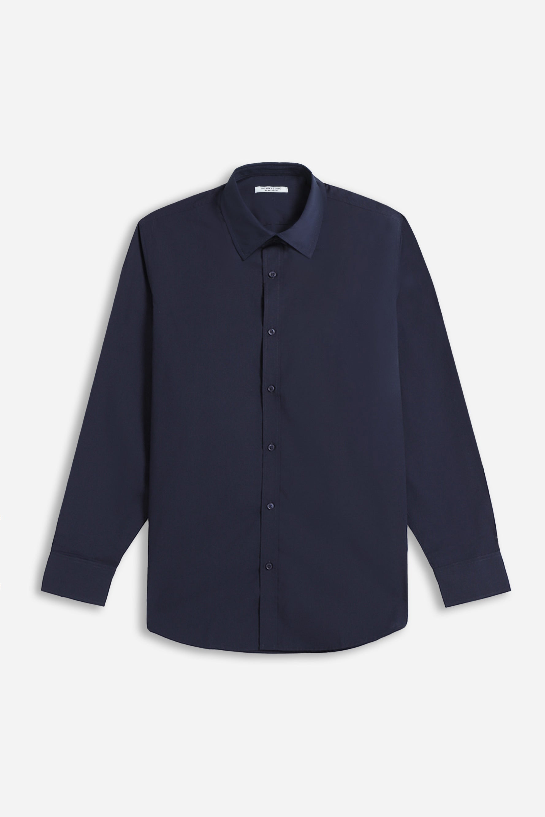 CAMICIA BASIC COLLO ITALIANO BLEU