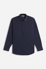 CAMICIA BASIC COLLO ITALIANO BLEU