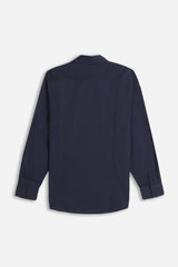 CAMICIA BASIC COLLO ITALIANO BLEU